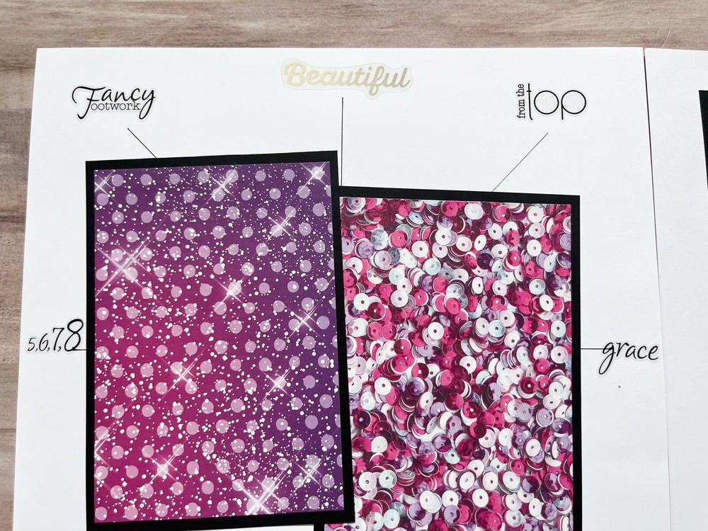 Dance Scrapbook Layout, Dance Scrapbook Pages, Dance Premade Pages