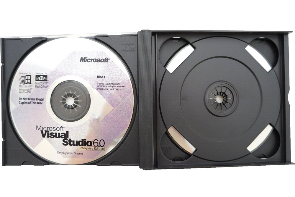 Microsoft Visual Studio Enterprise 6.0 6 Windows 95 ~ 11 Retail 3 CD's KEY #3