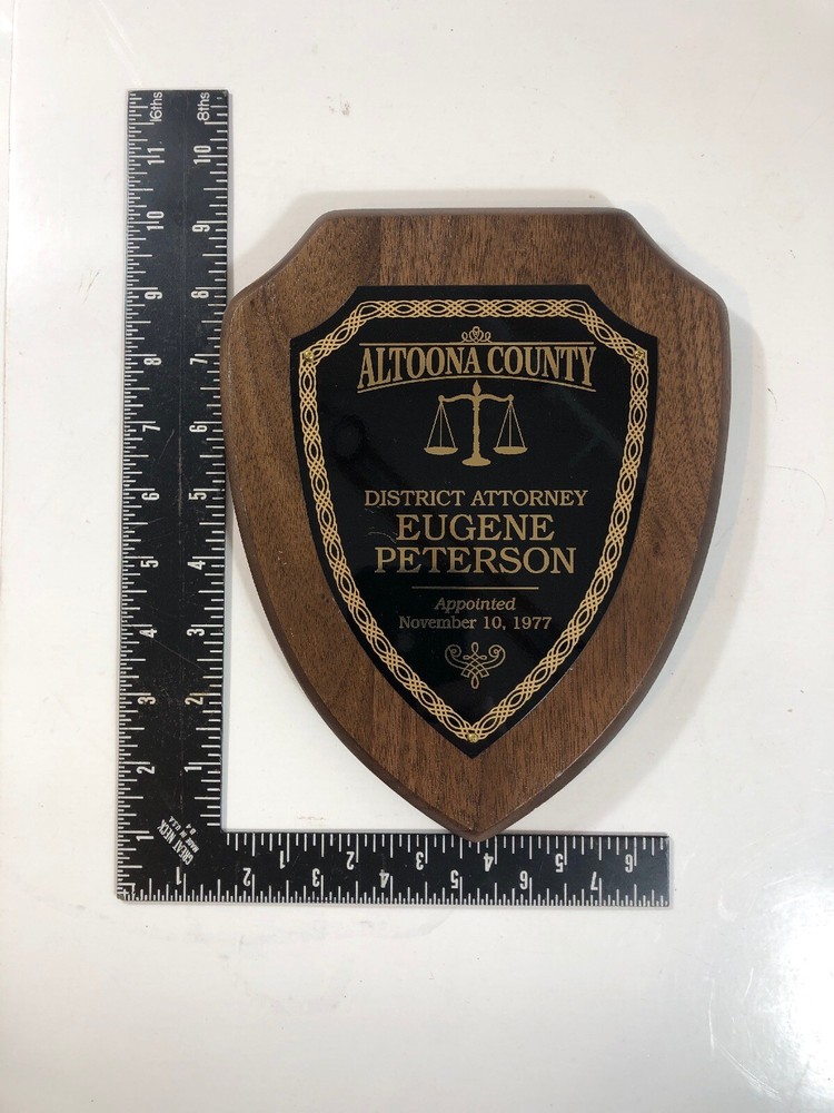 Mindhunter Netflix Altoona DA Eugene Peterson Wall Plaque
