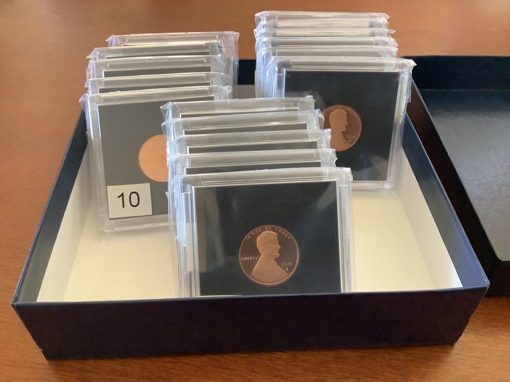 2010-2025 S Lincoln Shield Cent complete 16-coin Proof Set US Mint box