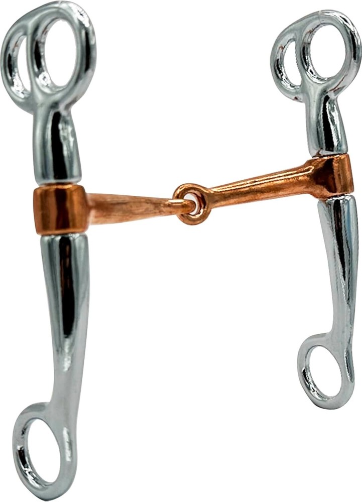 Western Tom Thumb Snaffle Bit 5", Rust-Resistant Horse Bit Copper Mouth