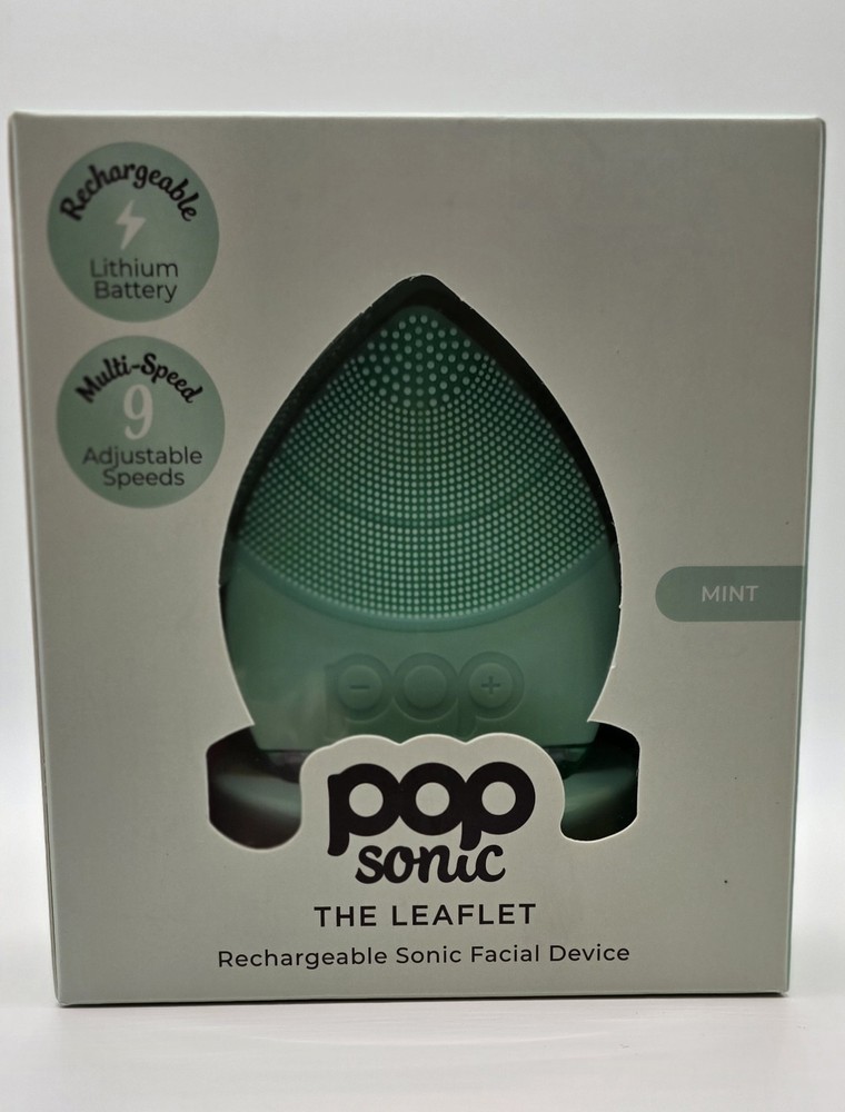 Pop Sonic Leaflet Rechargeable Cleansing Tool | NIB | Mint $59 MSRP