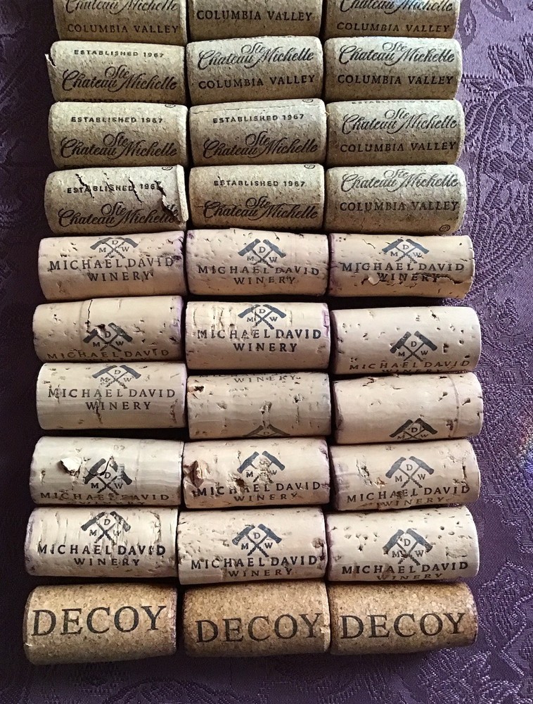 45 Used Wine Bottle Corks Four Assorted Brands
