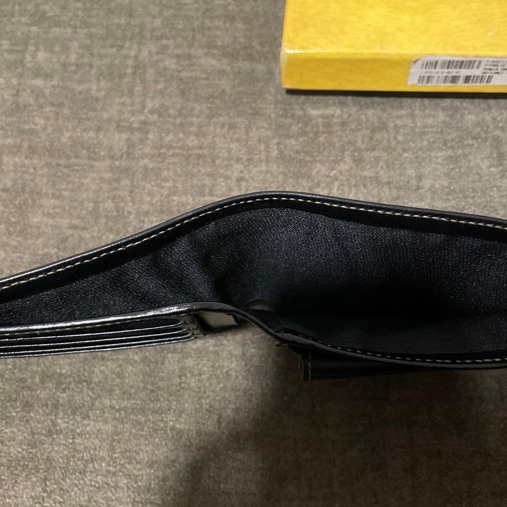 FENDI Two-Fold Wallet Black/Brown