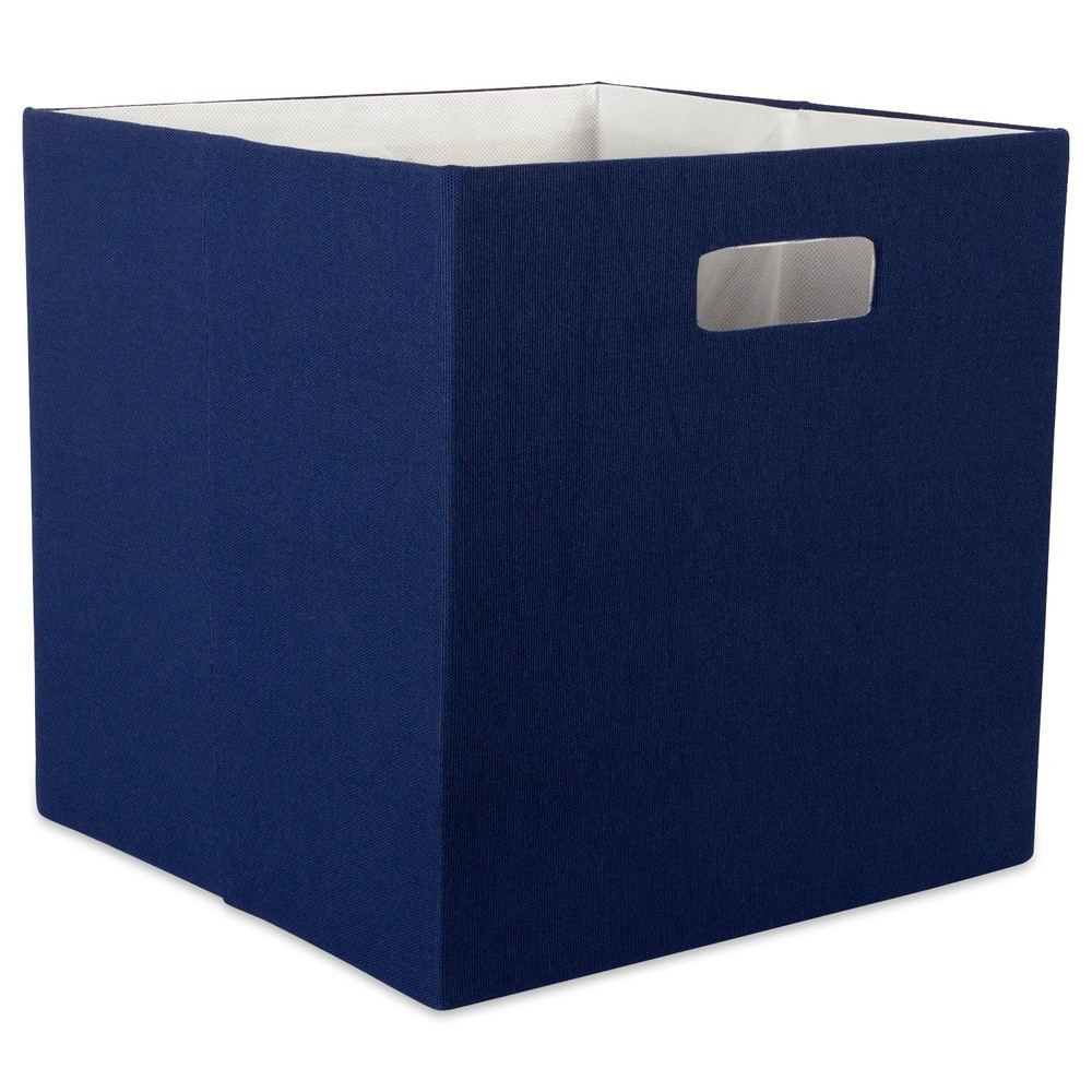 DII Poly-Cube Storage, Large Hard-Sided Collapsible, Nautical Blue