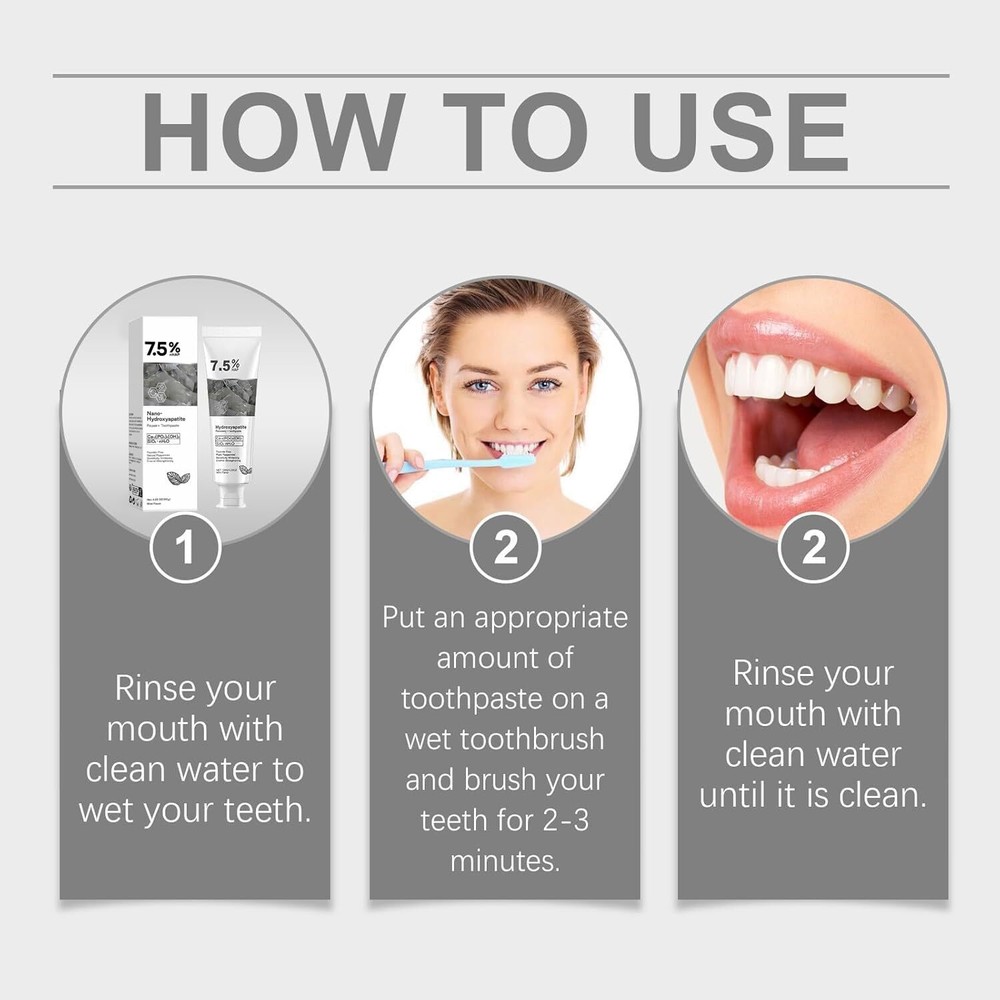Hydroxyapatite Toothpaste, Deep Cleaning Toothpaste, Advanced Enamel Protection~