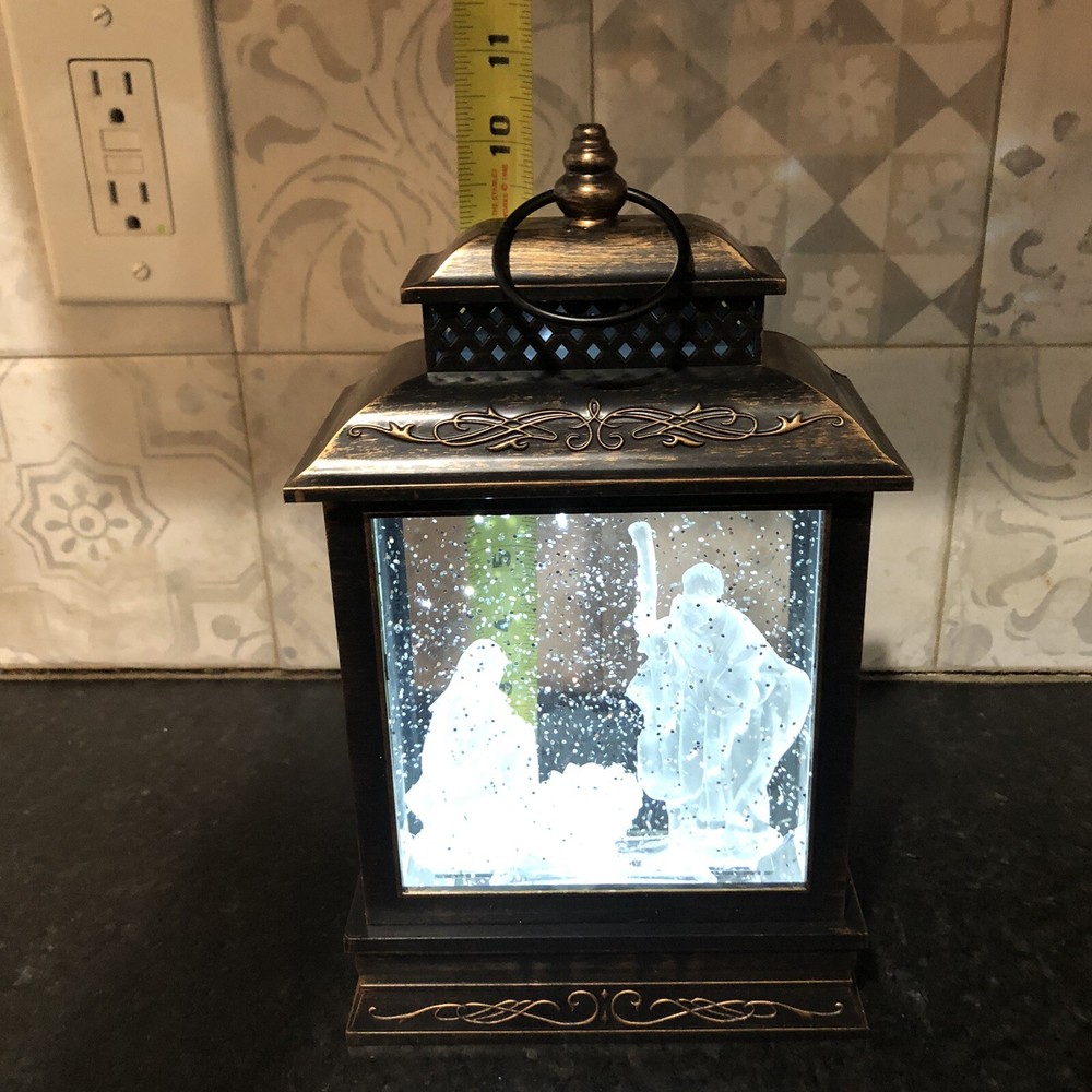 LED Nativity Snow globe tested and works great