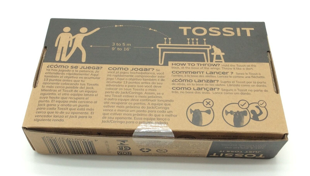 TOSSIT. Silicone Indoor Dart Game Blue & Pink