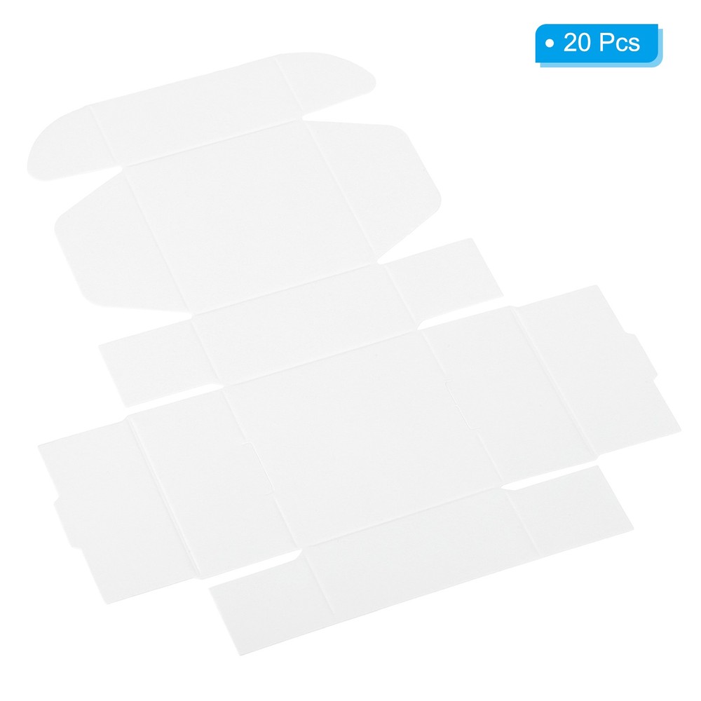 20 Pack 2.5x2.5x1.2" Paper Soap Box Soap Boxes Square White