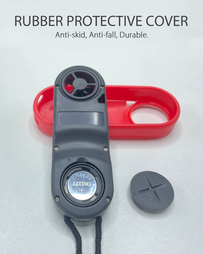 Handheld Anemometer, Digital Wing Wind Speedometer, Pocket Airflow G...