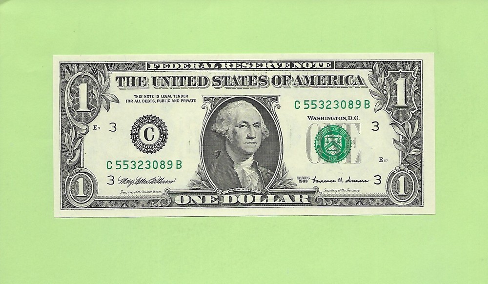 1999 ..UNCIRC $1  C 5532 3089 B .... 1999  $1  C-B       NICE NOTE       FRN