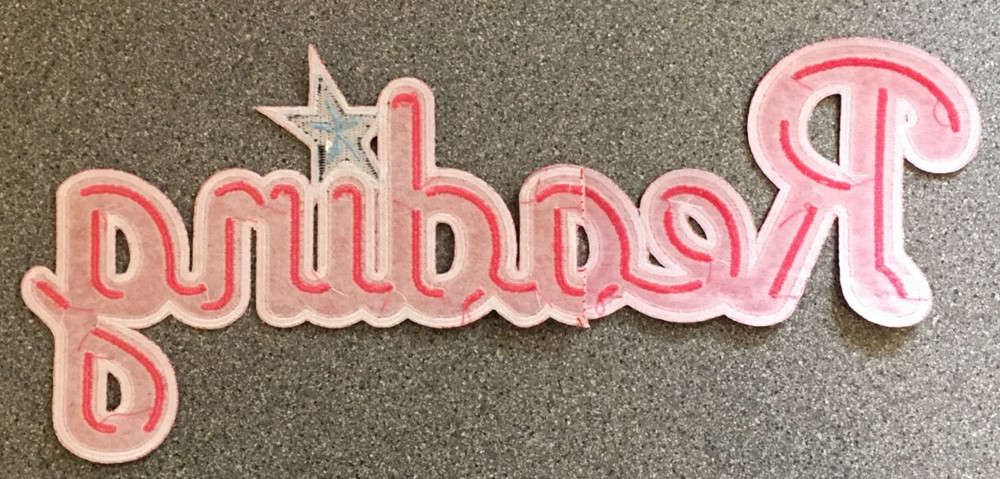 2008-12 READING PHILLIES EASTERN MINOR LEAGUE BASEBALL 11" SCRIPT PATCH 2 PC SET