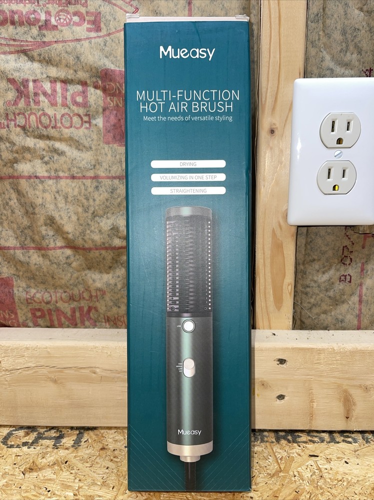NIB Mueasy Multi-function Hot Air Brush Styling Tool Wand