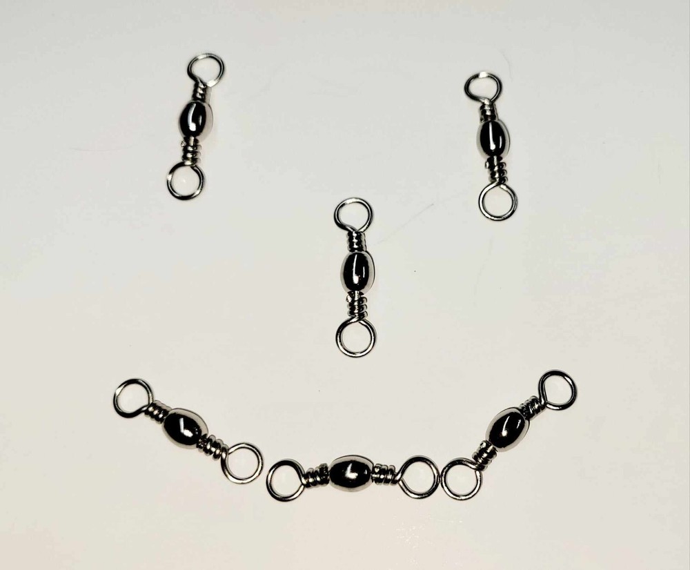 50 nickel Barrel Swivels Size 1/0