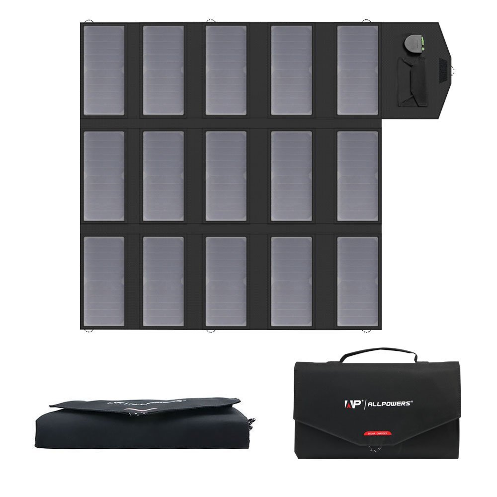 Allpowers 100W Mono Portable Solar Charger Foldable Solar Panel Kits Refurbished