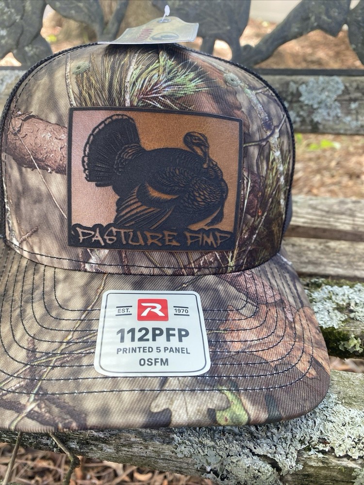 Pasture  Pimp Turkey Hunting Leather  Patch Only Iron On