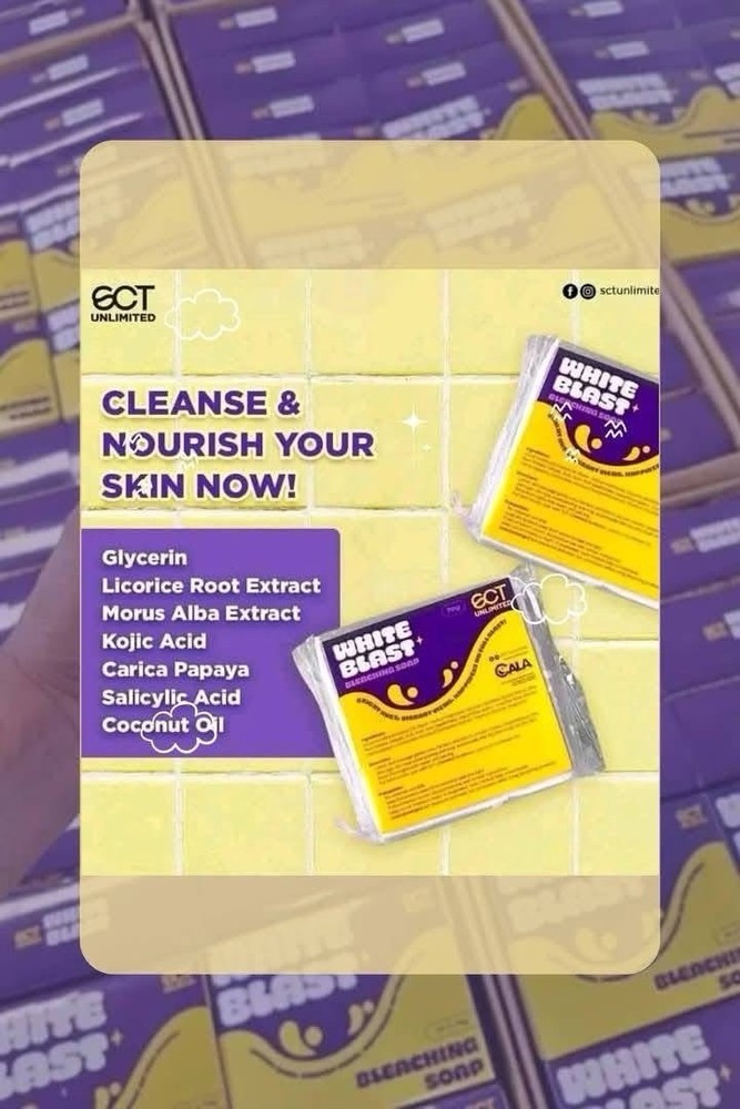 10 Bars SCT Unlimited White Blast Soap, 70g Each