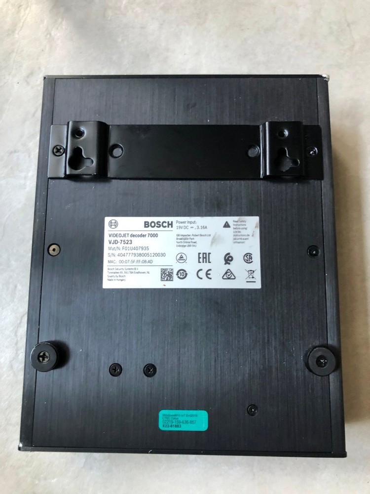 Bosch Videojet Decoder 7000 VJD-7523