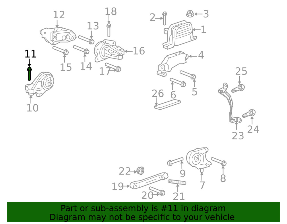 Genuine GM Multi-Purpose Bolt 11570063