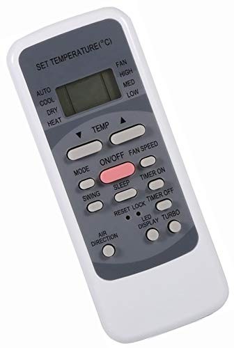Universal Remote Control Replacement for Midea Air Conditioner black/white