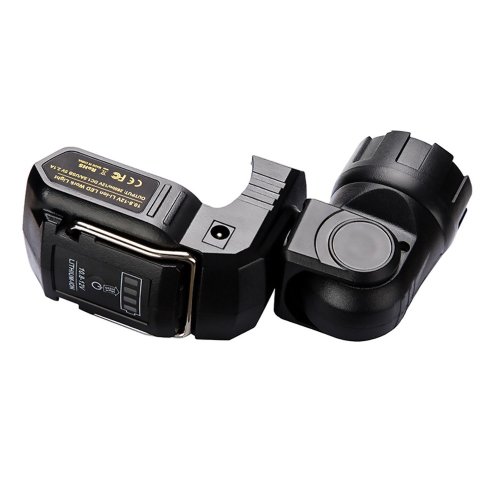Handheld LED Work Light Flashlight Adapter For DeWalt 12V MAX Li-Ion Battery H