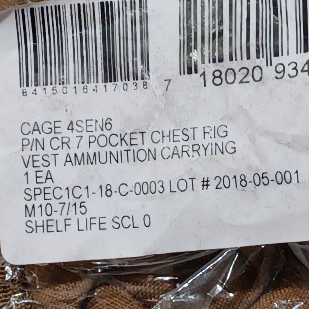 USGI Vest Ammunition Carrier Tuff Products Brand Khaki New