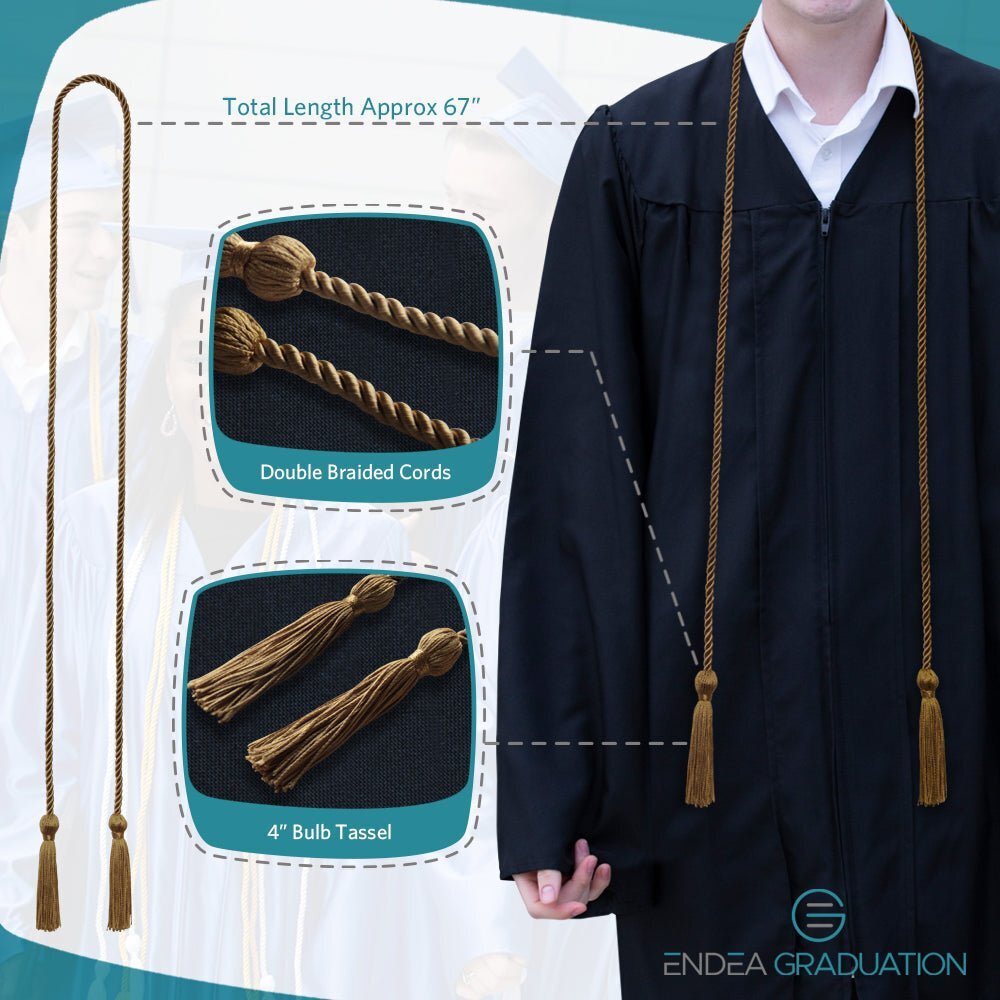 Endea Graduation Single Graduation Honor Cord Copper