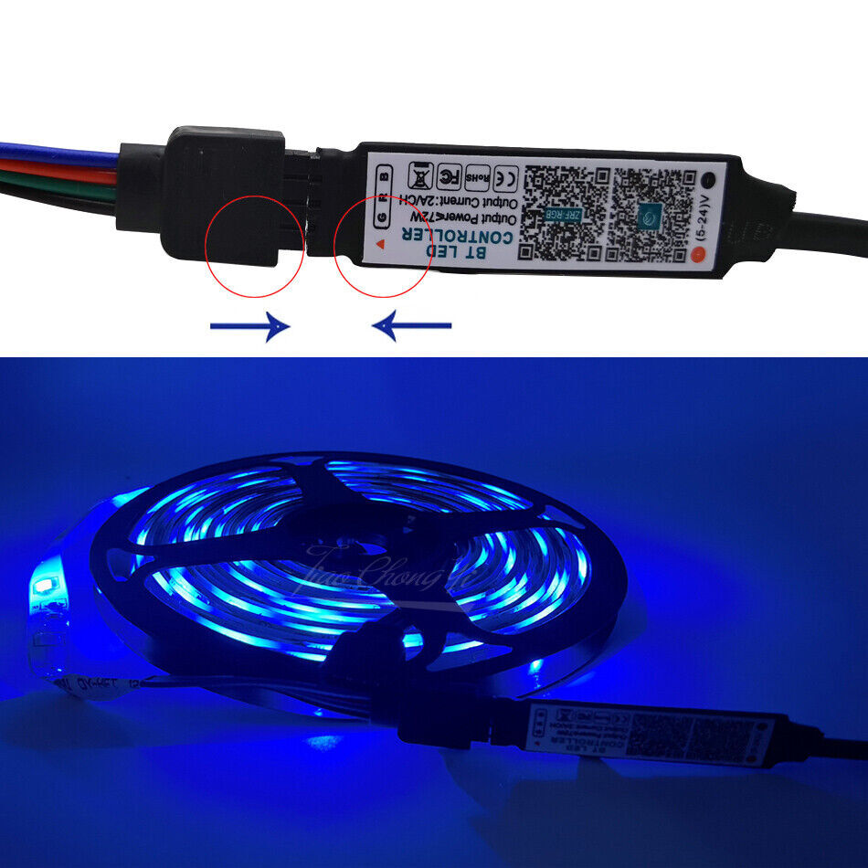 Smart APP Bluetooth-compatible LED Controller For 5050 3528 RGB LED Strip Light