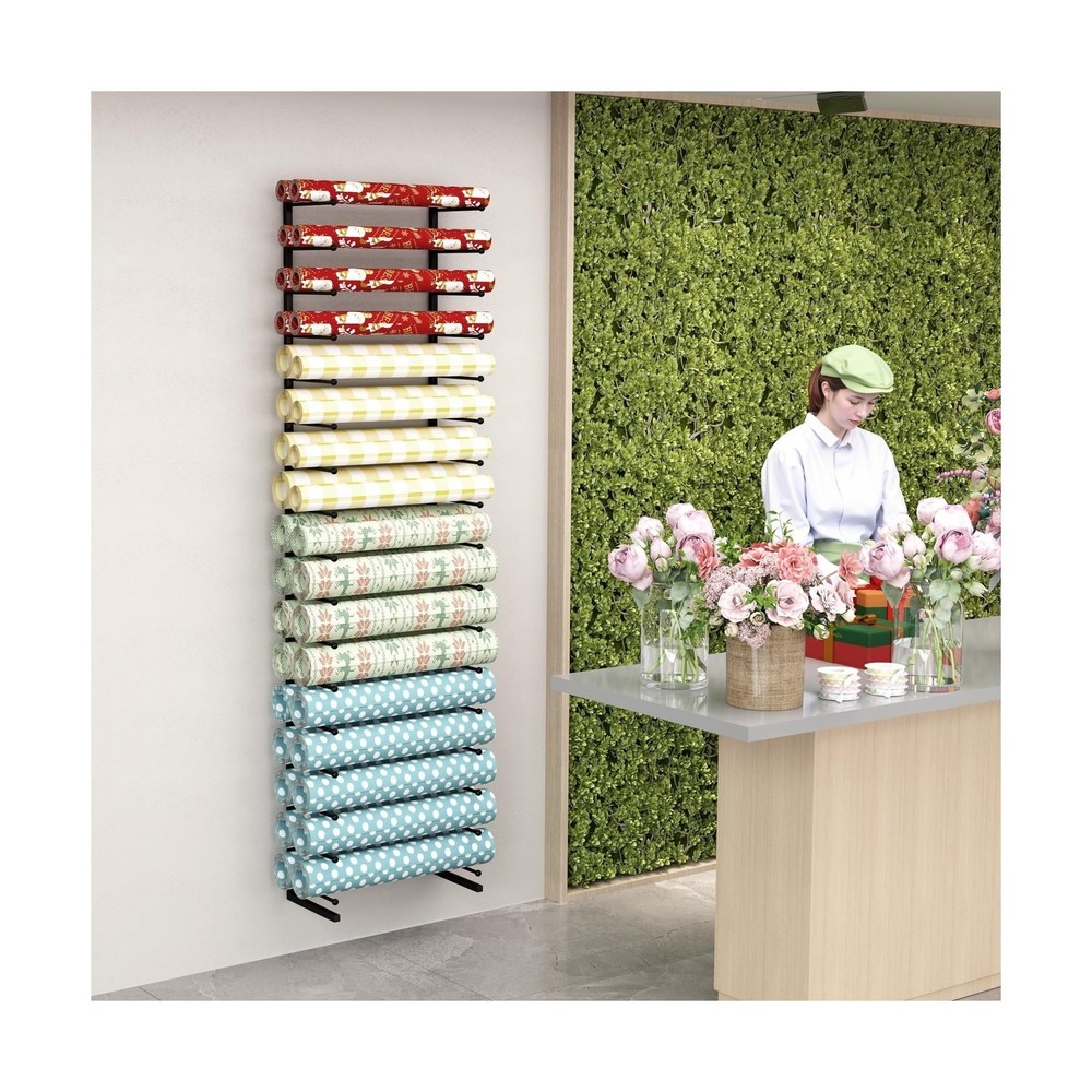 Large Blueprint Storage Rack, Wall Mount Vinyl Roll Storage Rack, Heavy Duty ...
