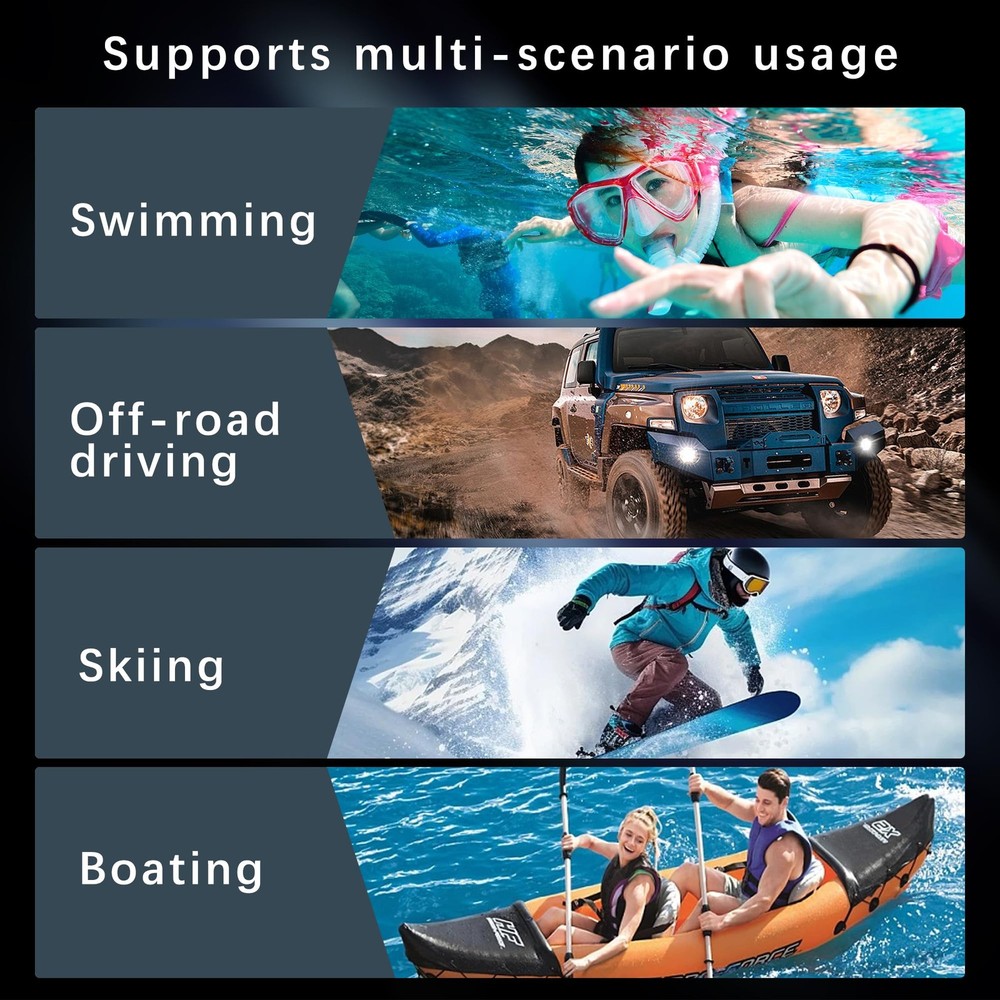 Ezanmull for iPhone 16e Waterproof Case, with Built-in Screen Protector Dustproo