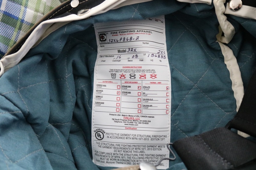chieftain firefighter bunker jacket and pants NWOT