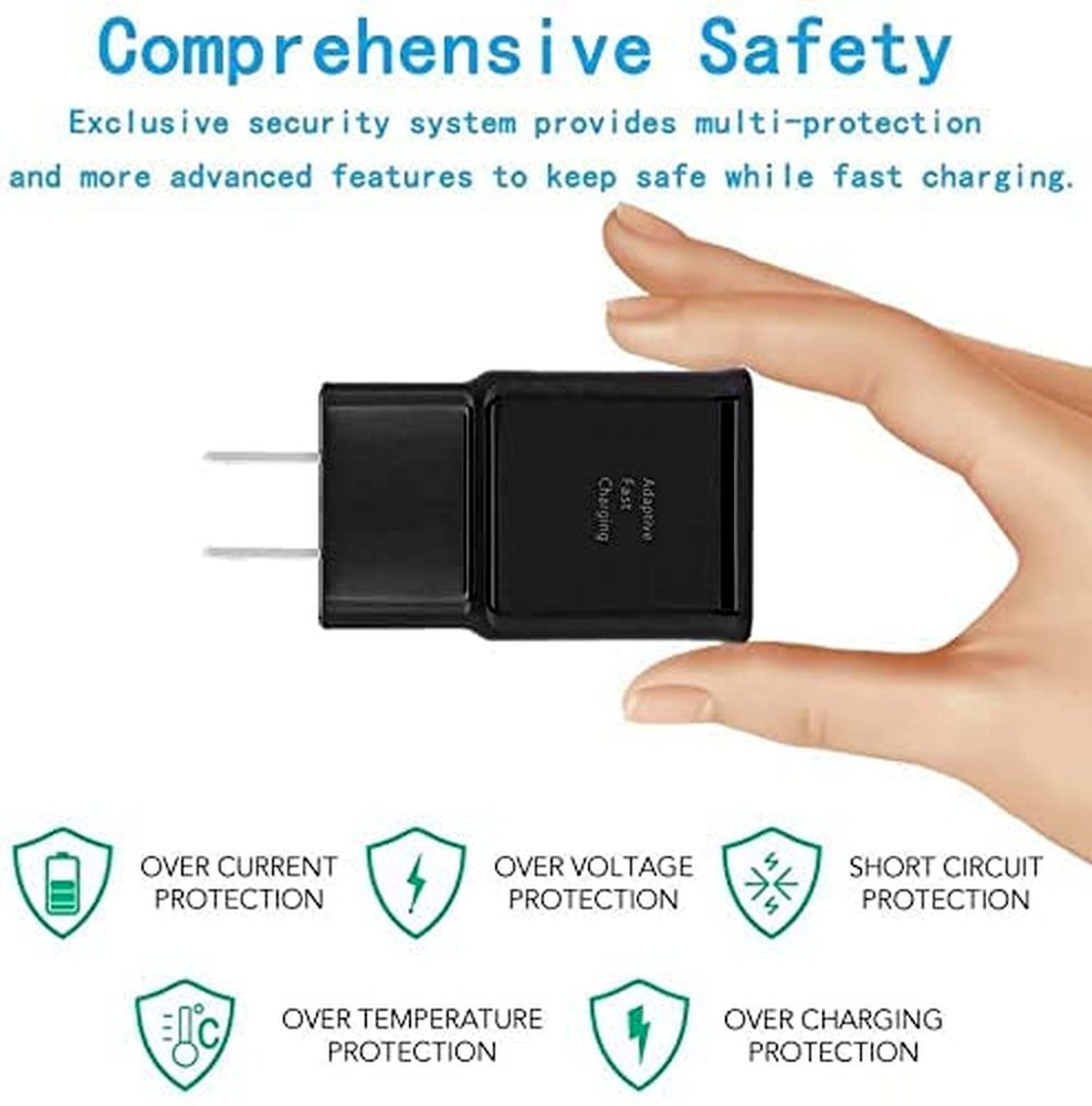 Adapter Fast Charger Type C With Phone Charging Cable For Samsung Galaxy Android