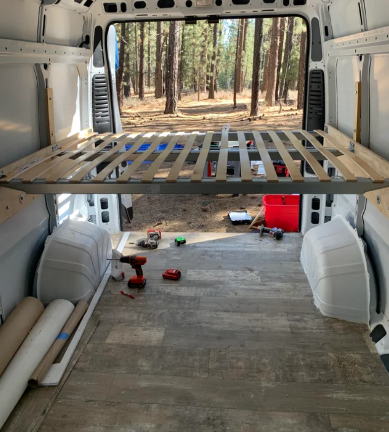 Mercedes Benz Sprinter Camper Van Bed Beam Support Adjustable 55" to 79"