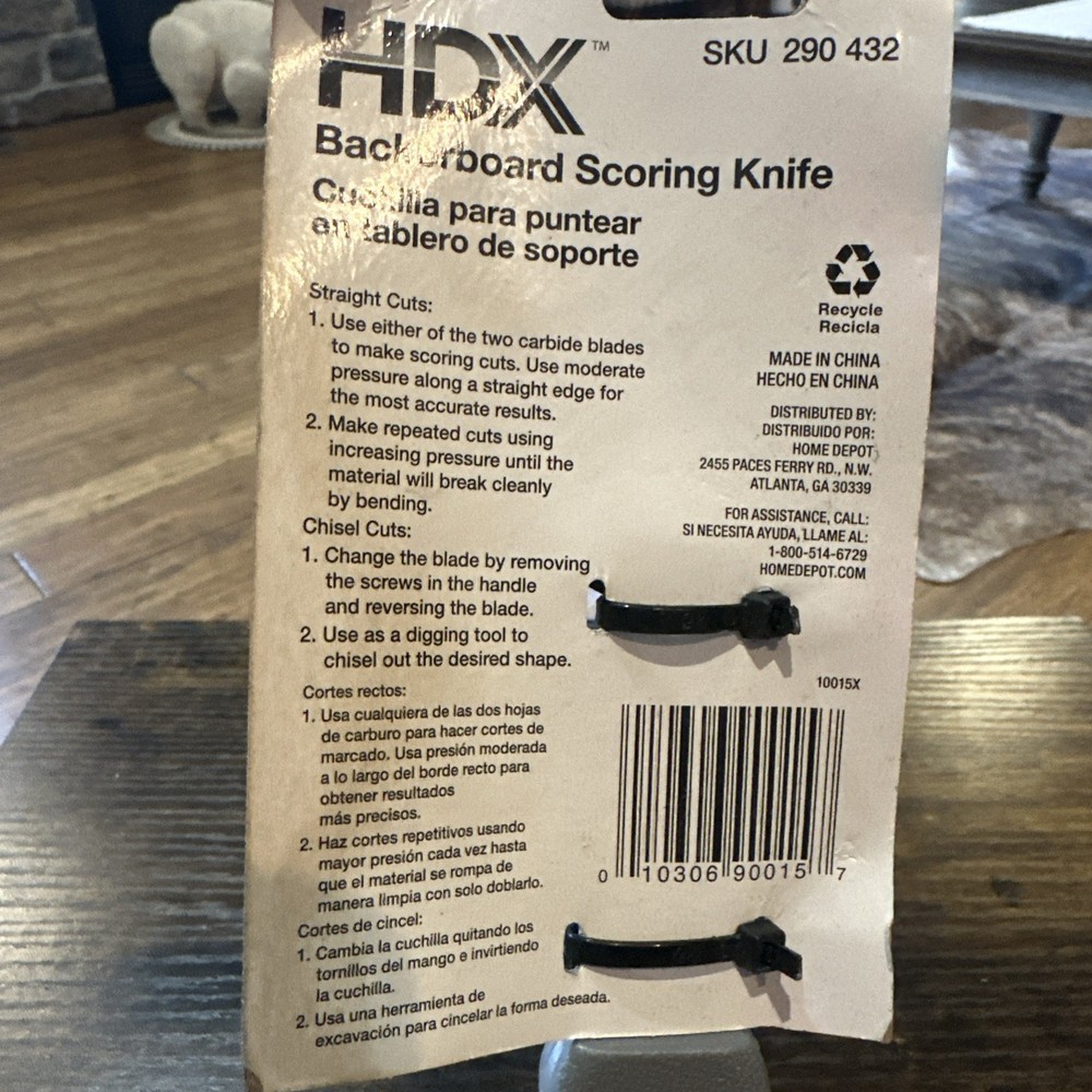 HDX Cement And Backerboard Scoring Knife