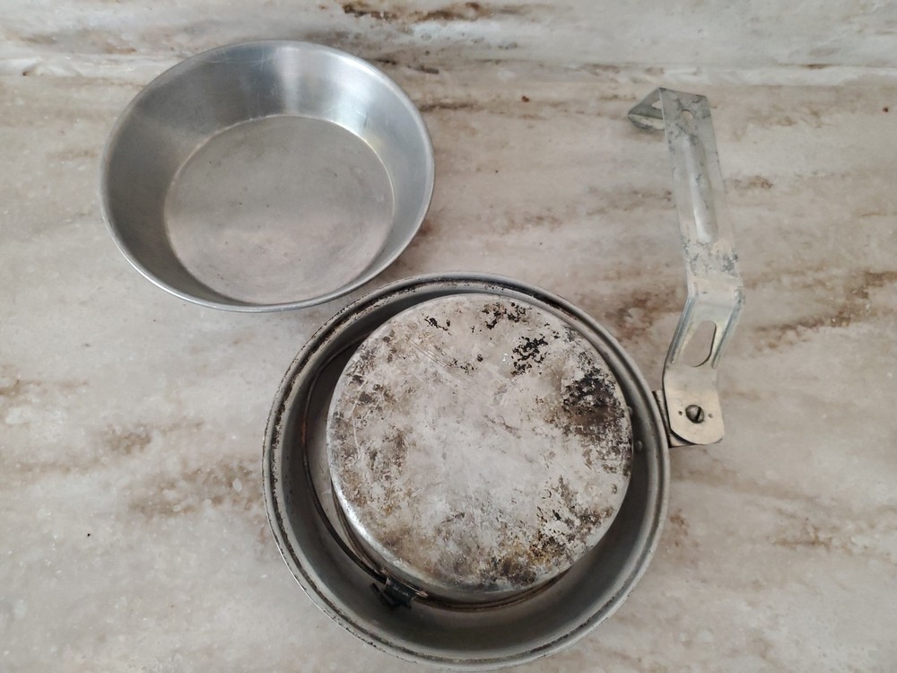 Vintage Aluminum Scouting Camping Mess Kit Excellent Condition