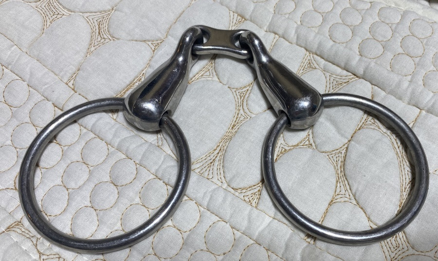 Horse BIT - 4.75" Loose Ring dogbone Snaffle