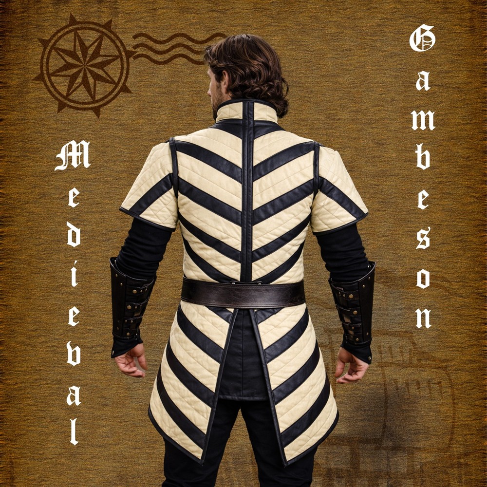 Renaissance Padded Gambeson – Quilted Armor Jacket | Medieval LARP & Reenactment