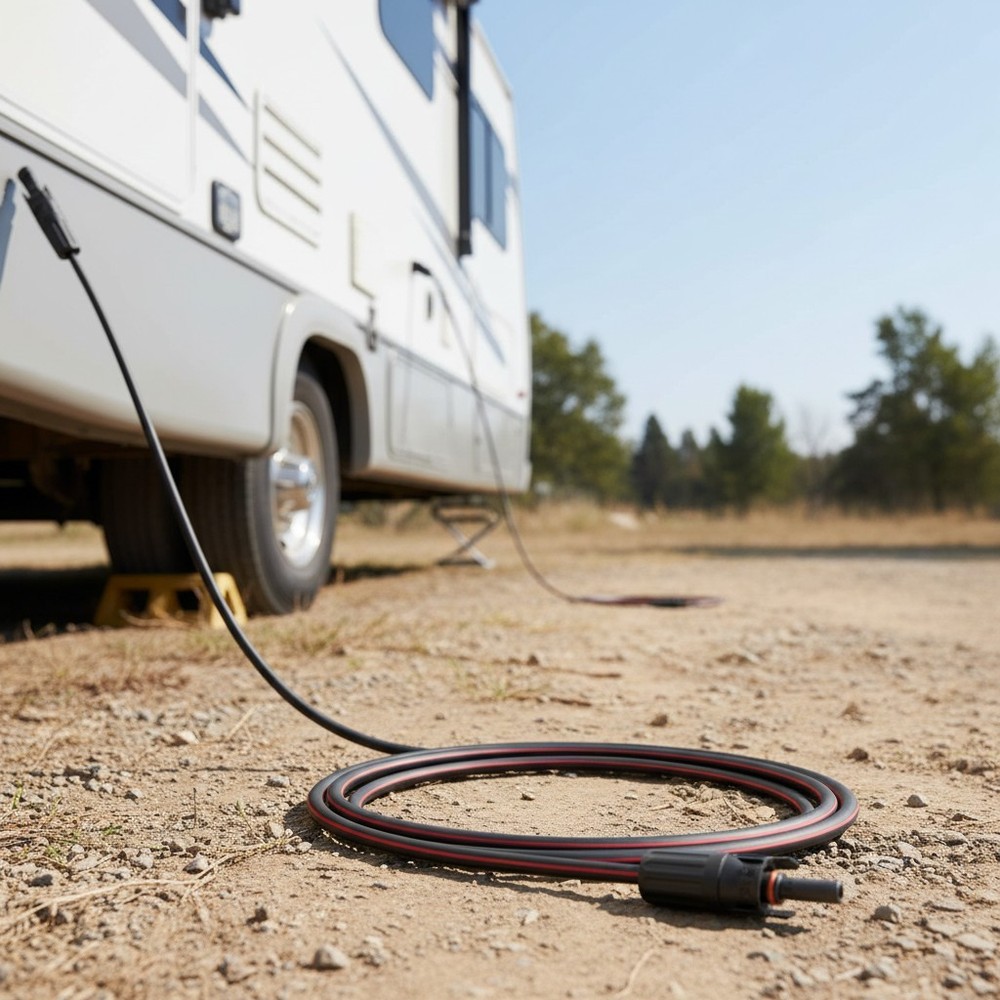 Versatile 20 Feet Solar Extension Cable with Oxidation-Resistant Copper Wires