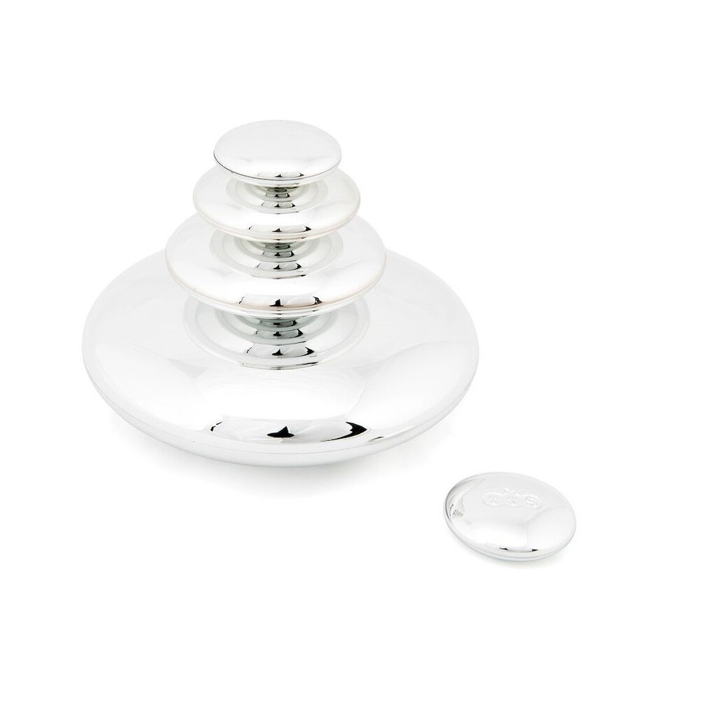 Mirrored Stacking Pebbles Silver 20pk | EY04238 Fun | Pebbles Home Learning Toy