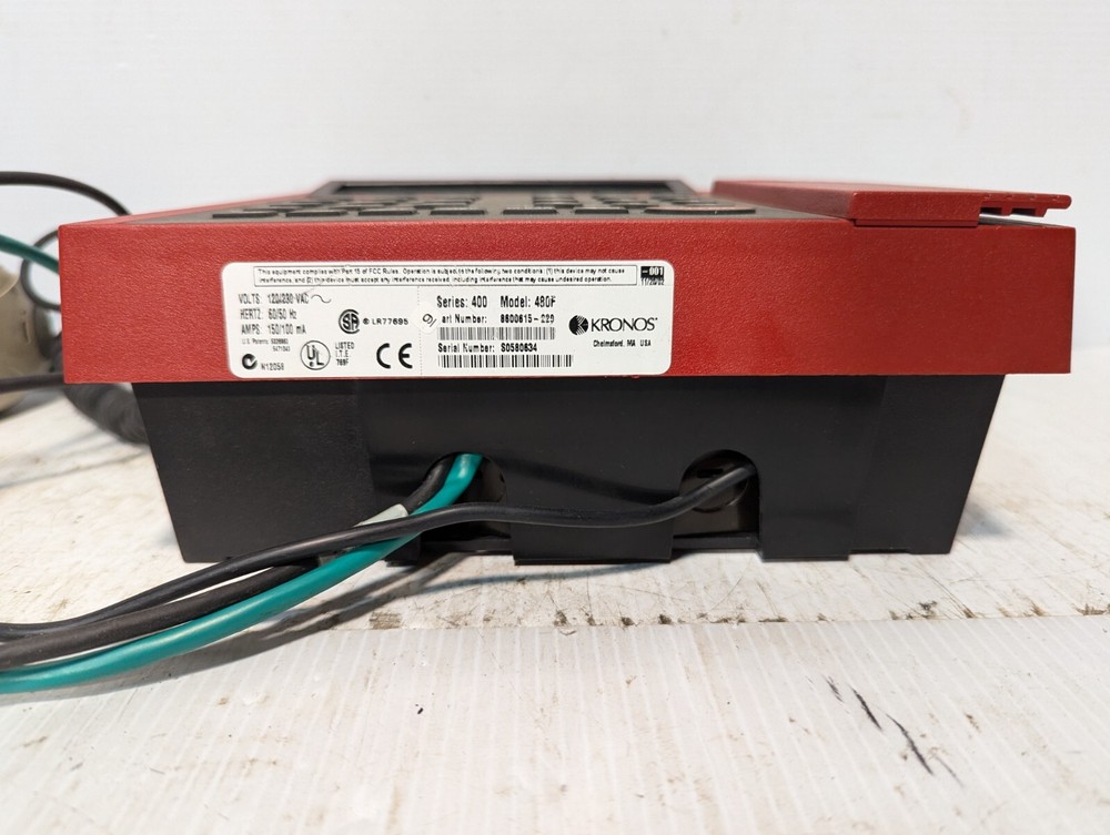 Kronos 480F Ethernet Time Clock, only two come with power cords