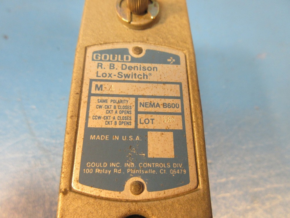 Gould M-4, R.B. Denison Lox Switch