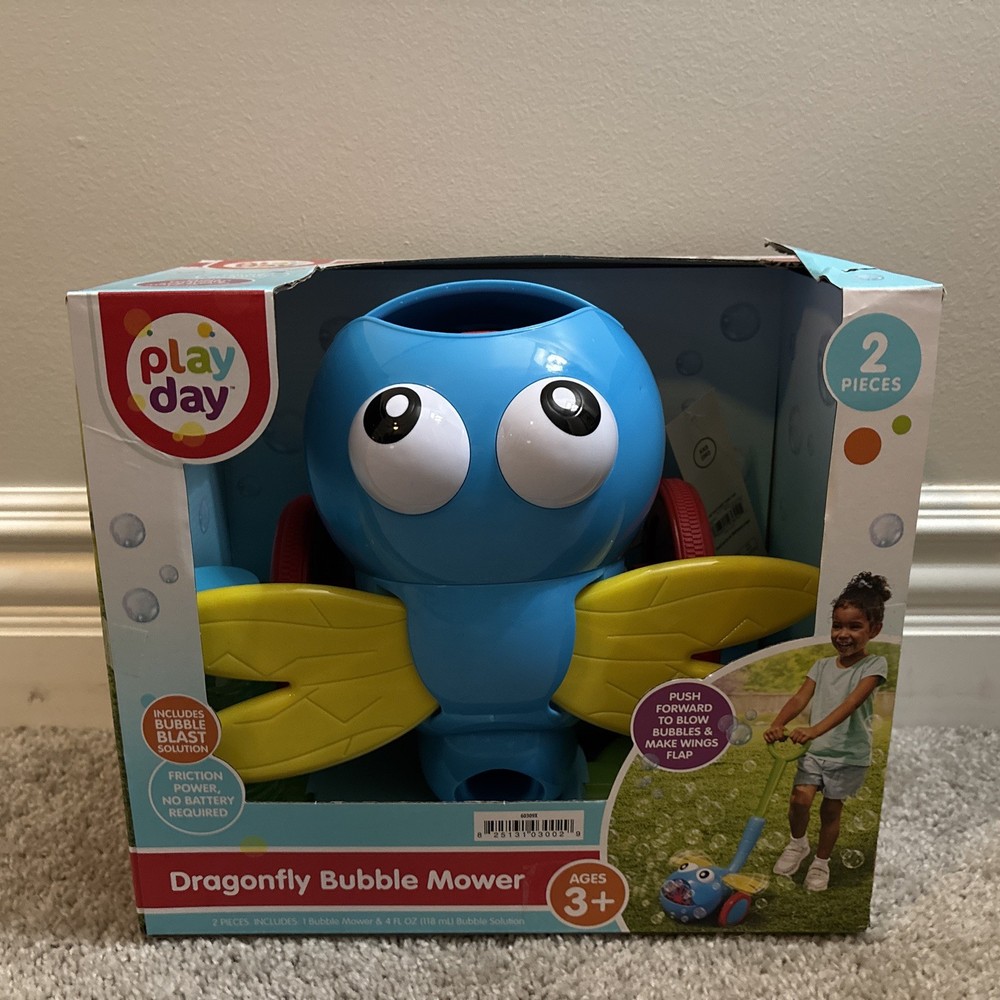 Play Day Dragonfly Bubble Mower 2-Piece Set