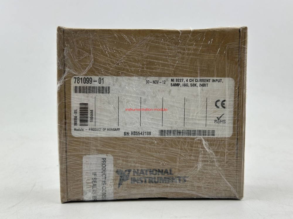 NI 9227 4 Channel 24 Bit Analog Input Module Test passed spot