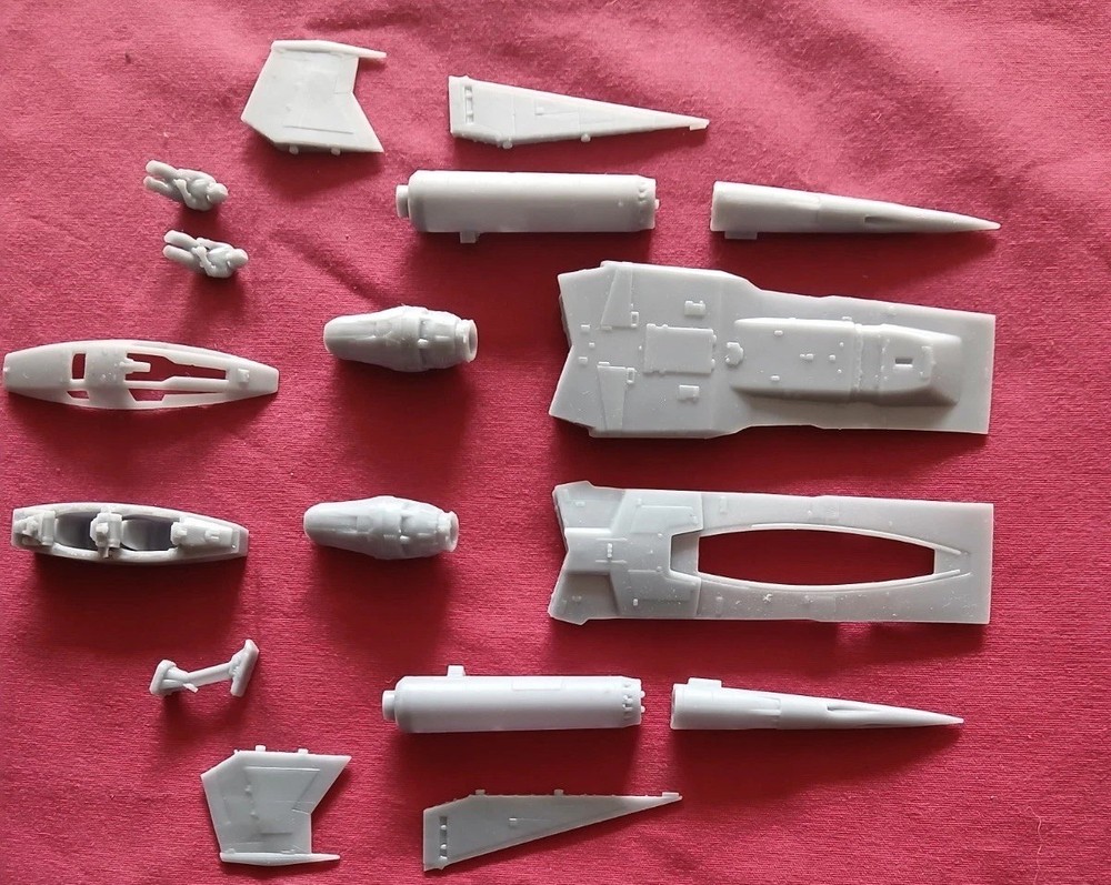 Two (2) 1/72 Scale Buck Roger's Thunderfighter Model Kits