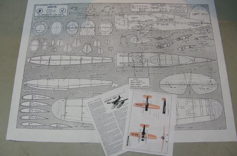 Model Airplane Plans (UC): Lockheed Sirius 1/6 Scale Floatplane (Musciano)