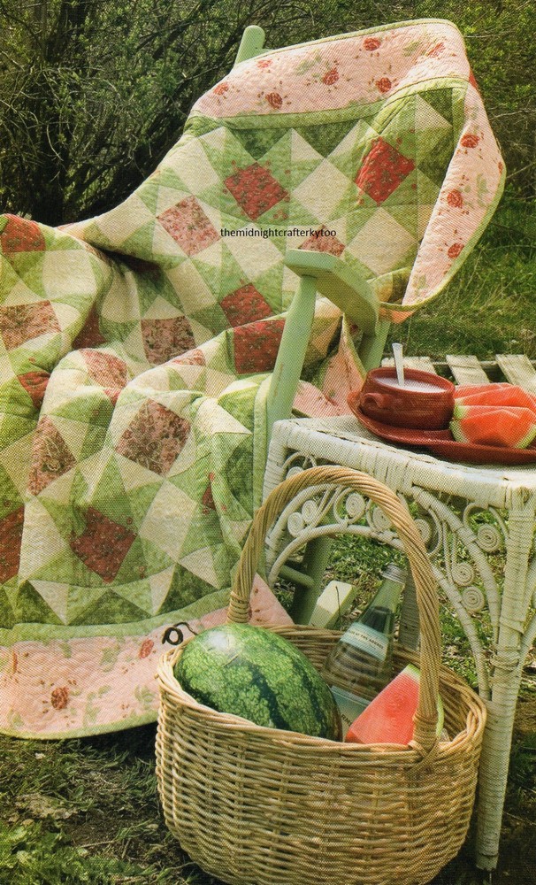 Melon Slices Quilt Pattern Pieced AW