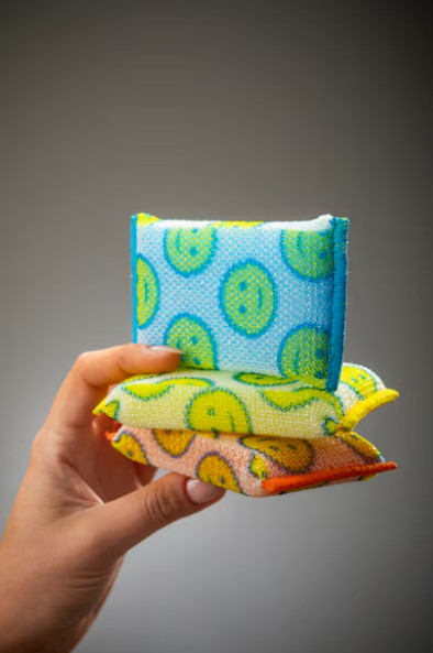 Scrub Daddy Scour Daddy Polymer foam Scouring pad 3 -Pack