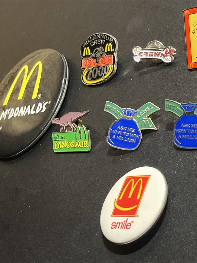 McDonald’s Pin Monopoly Millenium Crew 2000 & 2001 Lapel Pin Lot Collection