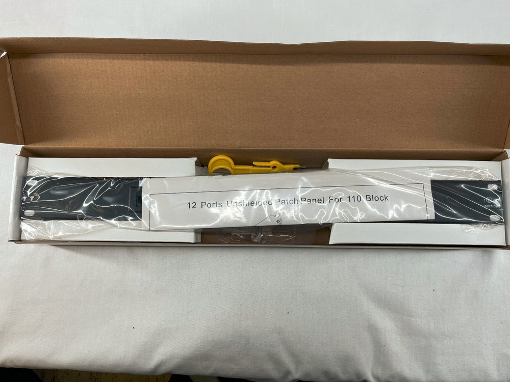 Patch Panel UTP 12 Port Ethernet CAT5e RJ45 110 Network