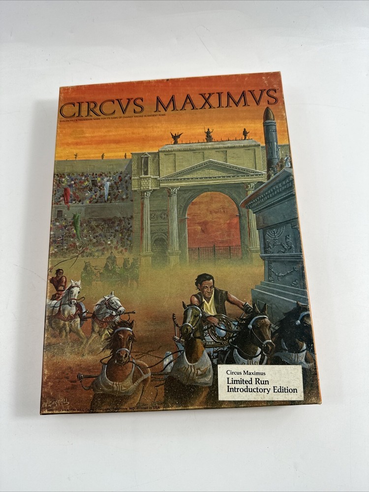 Circvs Maximvs board game Avalon Hill Limited Run Introductory edition